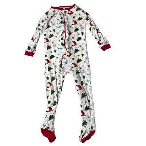 Leveret Footed Christmas Pajamas Unisex Kids Full Zip Long Sleeve One Piece Sz 3
